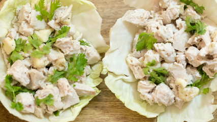 Chicken cheese salad