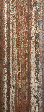 Rusty painted metal