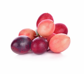 Karanda fruit on white background