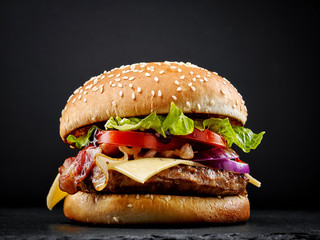 Fototapety  świeży smaczny burger
