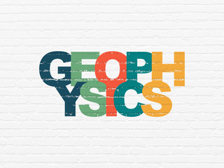 Science concept: Geophysics on wall background
