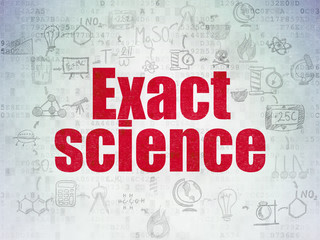Fototapeta premium Science concept: Exact Science on Digital Paper background