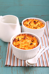 casserole with cream and cheese