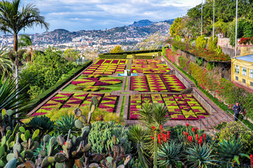 Botanical garden in Funchal, Madeira, Portugal