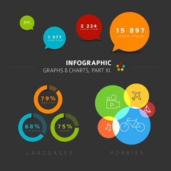 Vector flat design infographic elements