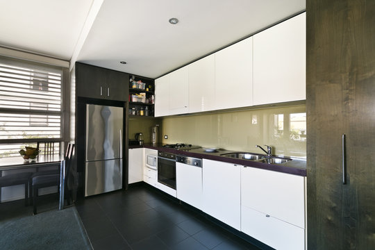 Modern gourmet kitchen interior