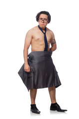 Fototapeta premium Funny man in business concept