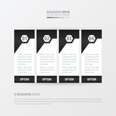 vector banner black and white color