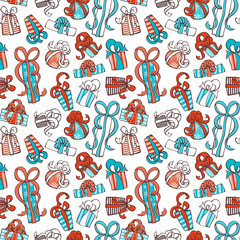 Seamless festive pattern.
