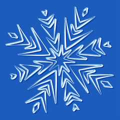 Vector illustration of a snowflake