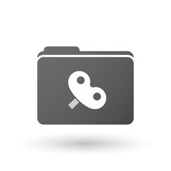 Isolated binder with a toy crank