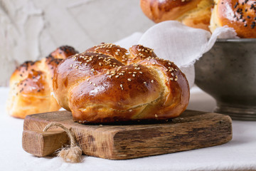Round Challah bread
