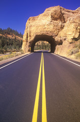 The road to Bryce Canyon National Park in Utah