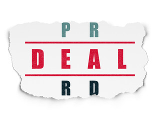 Business concept: Deal in Crossword Puzzle