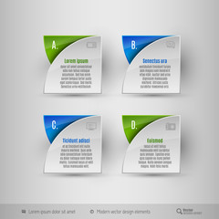 Business infographics template. Vector design elements.