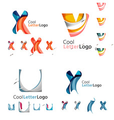 Letter business emblem collection