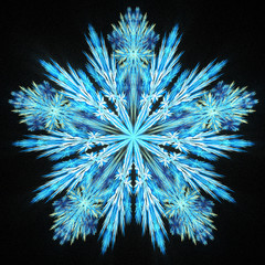 abstract snowflake pattern