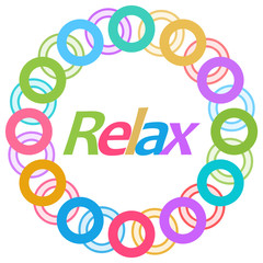 Relax Colorful Rings Circular 