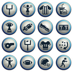 American football simply icons