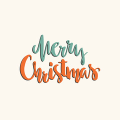 Merry Christmas Lettering