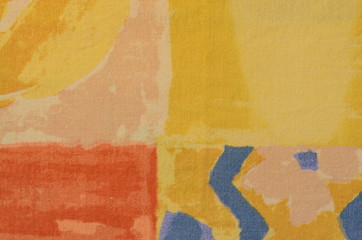 Bright seamless floral pattern with geometric elements