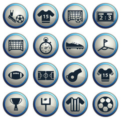 Fototapeta premium Football simply icons
