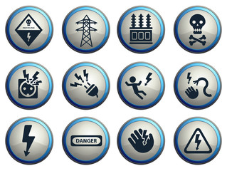 High voltage simply icons