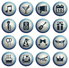 Party simply icons