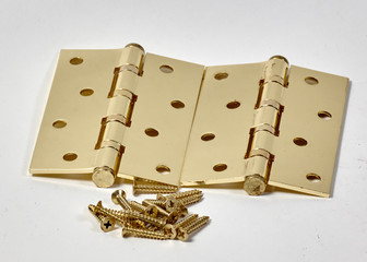 hinge on white background