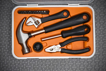 Dirty set of hand tools