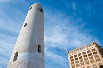 Bahrain, Muharraq, the Seyadi House and Mosque, builded in 1805 by the pearl trader  Ahmed bin Qassim Seyadi.