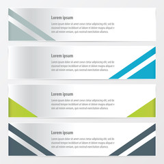 Naklejka premium moden banner Green, blue, gray color