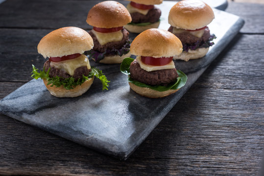 Homemade Mini Beef Burgers