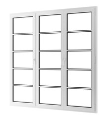 window isolated on white background