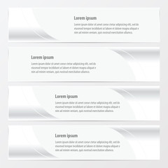 design vector banner  white color