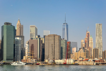 Fototapeta na wymiar Manhattan waterfront 