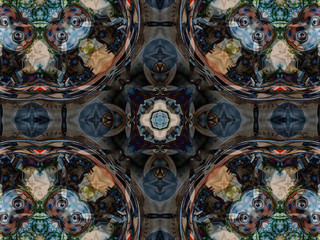 Fototapeta na wymiar Kaleidoscopic pattern texture