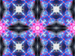 purple blue abstract kaleidoscope