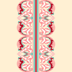 Vector ornate seamless border in Eastern style.