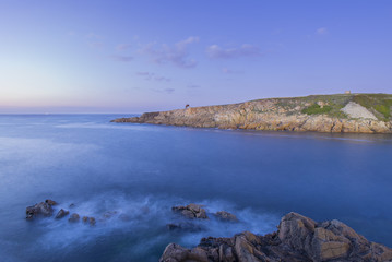 Fototapeta na wymiar Costa de La Coruña, España.