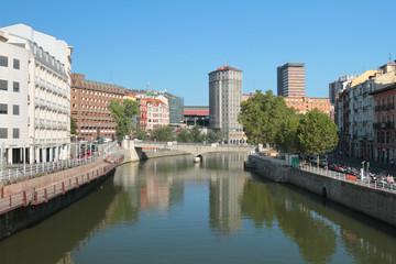 River Nervion in Bilbao, Spain