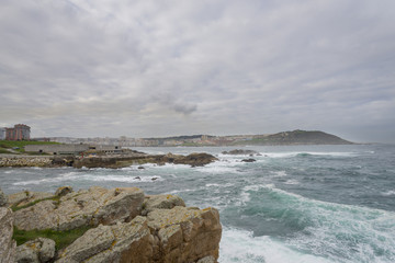 Costa de La Coruña, España.