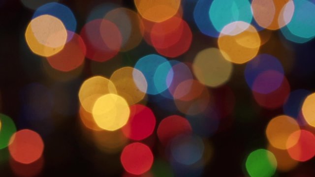 New Year bokeh lights 