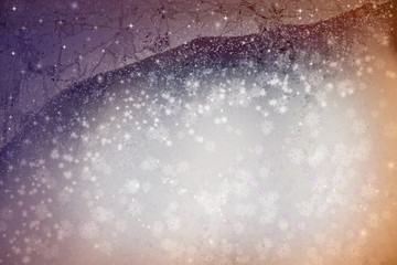 Christmas background with snowflakes  .