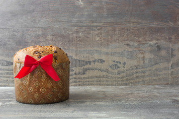 Christmas chocolate cake panettone 