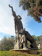 Gubbio statua San Francesco 