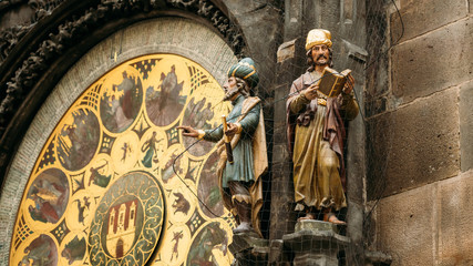 The astronomical clock, or Prague orloj is a medieval clock in P