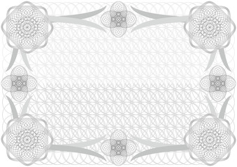 Certificate. Vector pattern that is used in currency and diplomas