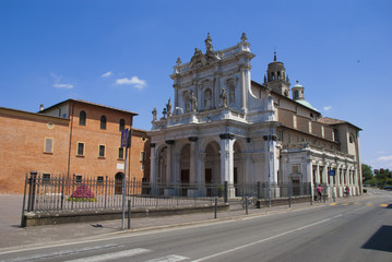 Fototapeta na wymiar Fontanellato - Santuario del santo Rosario