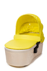 Baby carrycot isolated on white